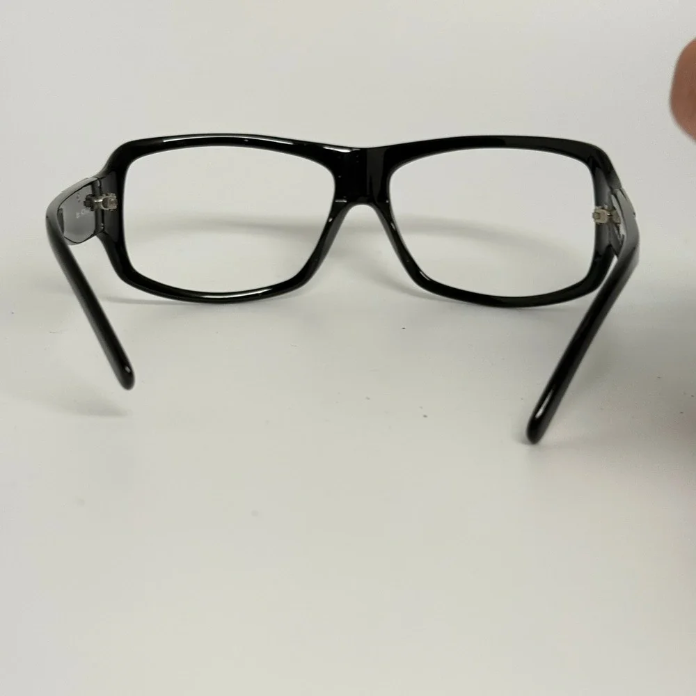 Nicole Miller J'adore Soot Black Rectangular Eyeglass Frames  Accent 64-16-125